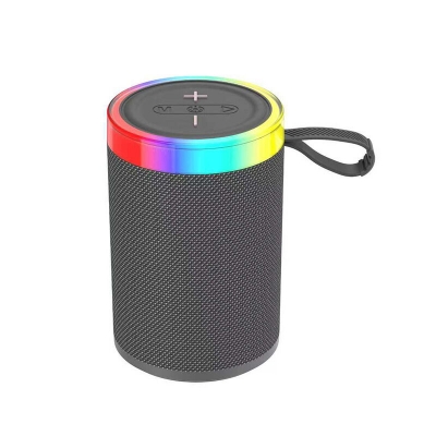 Picture of Portable Bag Cloth Net Rgb Colorful Lights Bicycle Outdoor Subwoofer Speaker Speaker - Black
