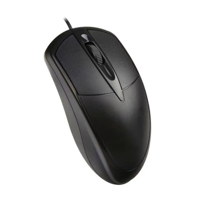 Picture of USB Cable Computer Mouse, Optical Mouse for Gaming, Home, Business and Office Work, Black Wire Computer Mice Compatible with Laptop PC Computer Mac Desktop, Plug & Play, USB Interface