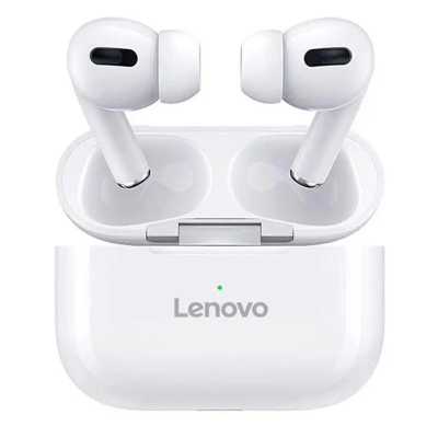 Picture of Lenovo Airpods-Pro Bluetooth Headphone With Silicone Case Cover - White