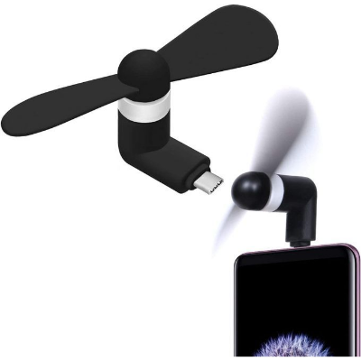 Picture of Type C Mini USB Phone Fan for Mobile phone - Black