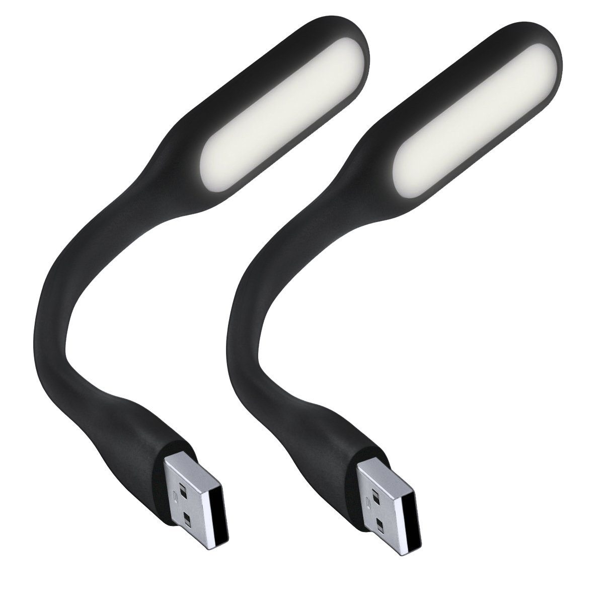 Picture of LED Light Mini USB Lamp Flexible Bendable Bright Portable For Powerbank Reading - Black