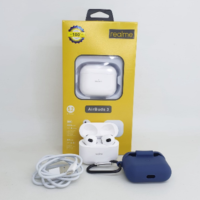 Picture of Realme Airpods Pro_ 100% Original Wireless Bluetooth Earbuds Headset With Mic and Silicon Case Free- Gadget House - White