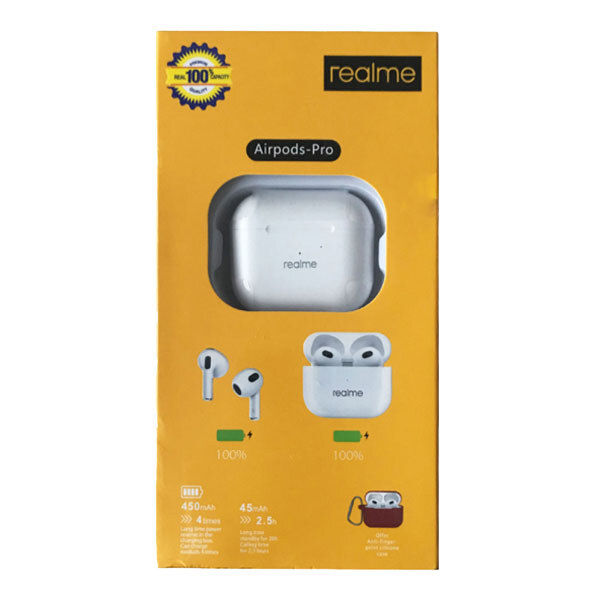 Picture of Realme Airpods Pro_ 100% Original Wireless Bluetooth Earbuds Headset With Mic and Silicon Case Free- Gadget House - White