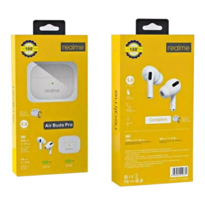 Picture of Realme Airpods Pro_ 100% Original Wireless Bluetooth Earbuds Headset With Mic and Silicon Case Free- Gadget House - White