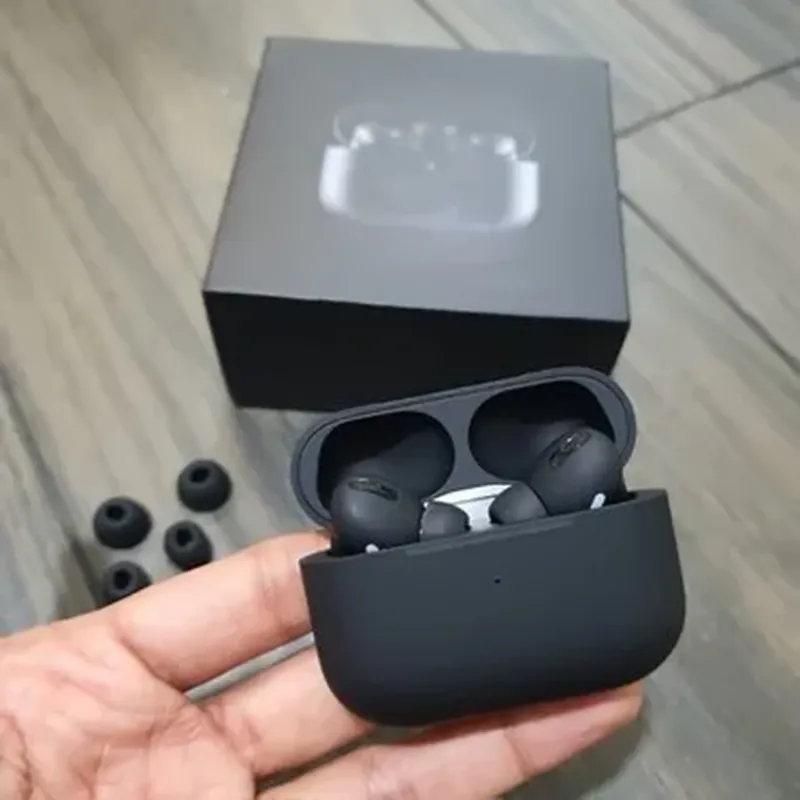 Picture of Apple AirPods Pro made in dubai with Wireless Charging Case- Black - Black
