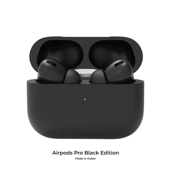 Picture of Apple AirPods Pro made in dubai with Wireless Charging Case- Black - Black