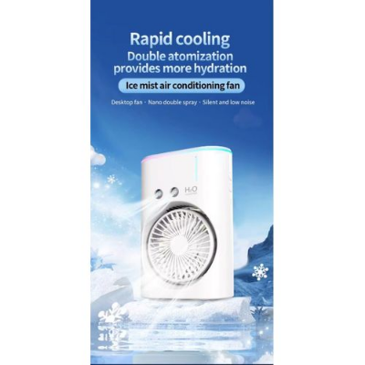 Picture of DP-7688 Rechargeable Fan and Humidifier - Stay Cool Anywhere! Portable, Powerful, Multi-functional