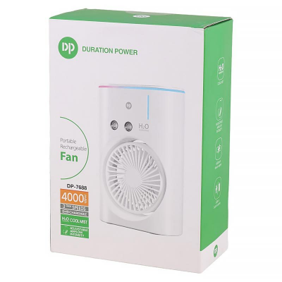 Picture of DP-7688 Rechargeable Fan and Humidifier - Stay Cool Anywhere! Portable, Powerful, Multi-functional