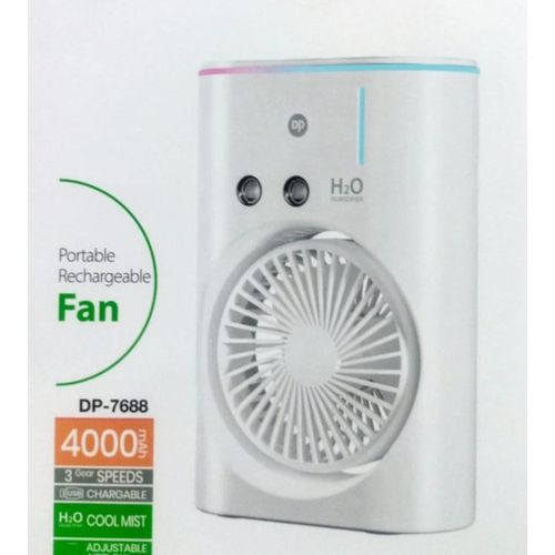 Picture of DP-7688 Rechargeable Fan and Humidifier - Stay Cool Anywhere! Portable, Powerful, Multi-functional
