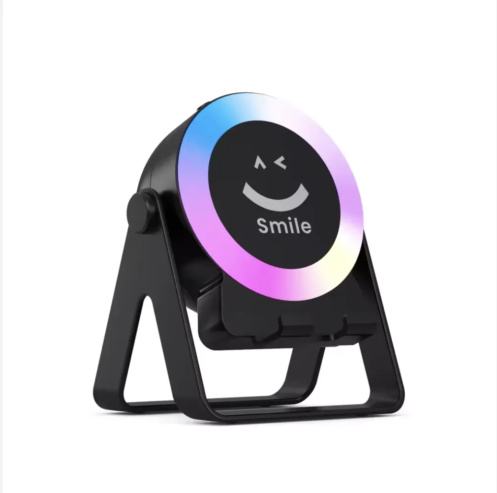 Picture of New ZF18 Wireless Speakers Phone Stand 5W LED RGB Lights Fashion Sound Speaker Bass Woofer Mini Speakers