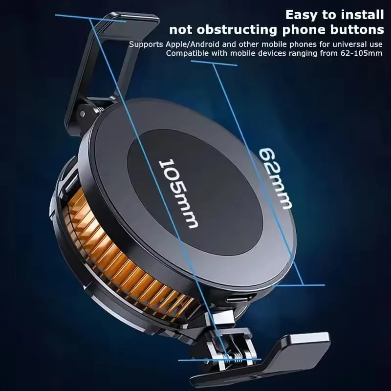Picture of MEMO CX07 Magnetic Clip Semiconductor Ice Cooling Phone Cooler Mobile Phone Cooling Fan for Gaming - Multicolor