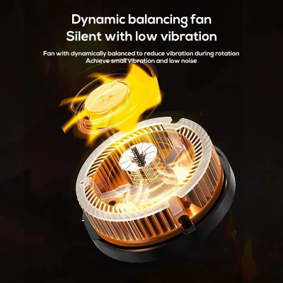 Picture of MEMO CX07 Magnetic Clip Semiconductor Ice Cooling Phone Cooler Mobile Phone Cooling Fan for Gaming - Multicolor