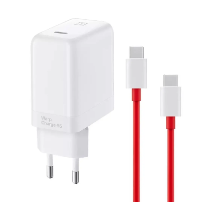 Picture of OnePlus 65W Super Fast Warp Charger (EU/US Pin) with Cable - White