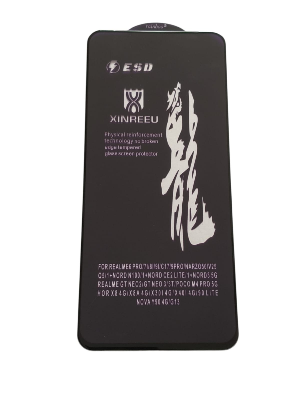 Picture of rainboo glass protector FOR model FOR REALME6 PRO/71/81/91/C17/9PRO/NARZO50/V25 Q5/1+NORD N100/1+NORD CE2 LITE/1+NORD3 5G REALME GT NEO2/GT NEO 3/3T/POCO M4 PRO 5G HOR X84G/X8A4G/X3014G/X4014G/90 LITE NOVA Y90 4G/G13 - BLACK