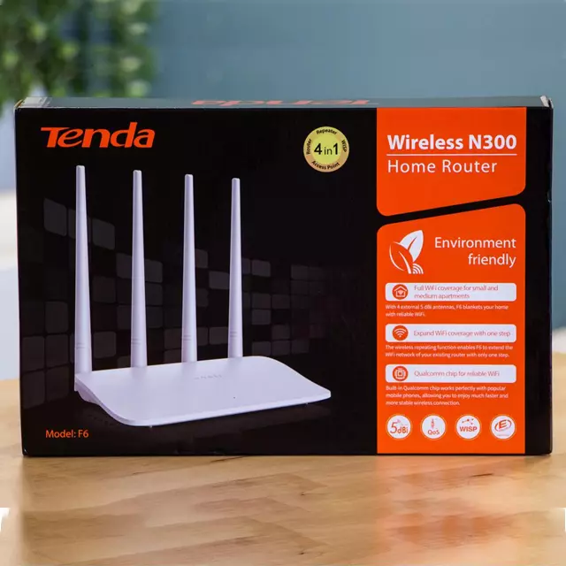 Picture of Tenda f6 price in bangladesh-Wireless N300 Wi-Fi Router - White