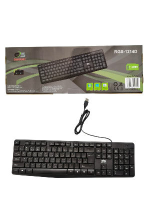 Picture of Gigasonic RGS-1214D USB Keyboard FOR ALL kinds of PCs, Laptop Supported for Personal official use - Black