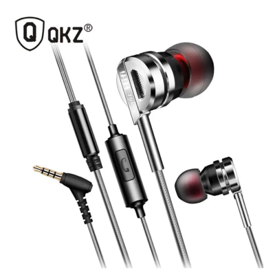 Picture of QKZ DM7 Wired In-Ear Earphones with Stereo Bass - Black - Black
