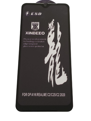 Picture of rainboo glass protector FOR Oppo A1K/REALME C2/C2S/C2 2020 - black