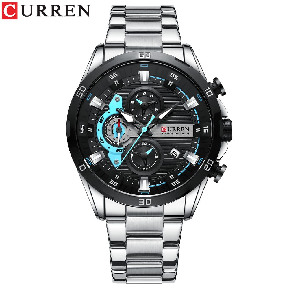 Picture of CURREN 8402 Wristwatch Stainless Steel Chonograph Watch - Black