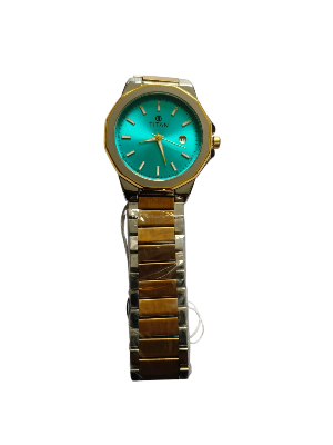 Picture of Titan Ladies Purple Radiance with Green Dial Silver & Rose Gold Metal Strap Watch for man - Multicolor
