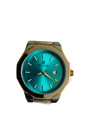 Picture of Titan Ladies Purple Radiance with Green Dial Silver & Rose Gold Metal Strap Watch for man - Multicolor
