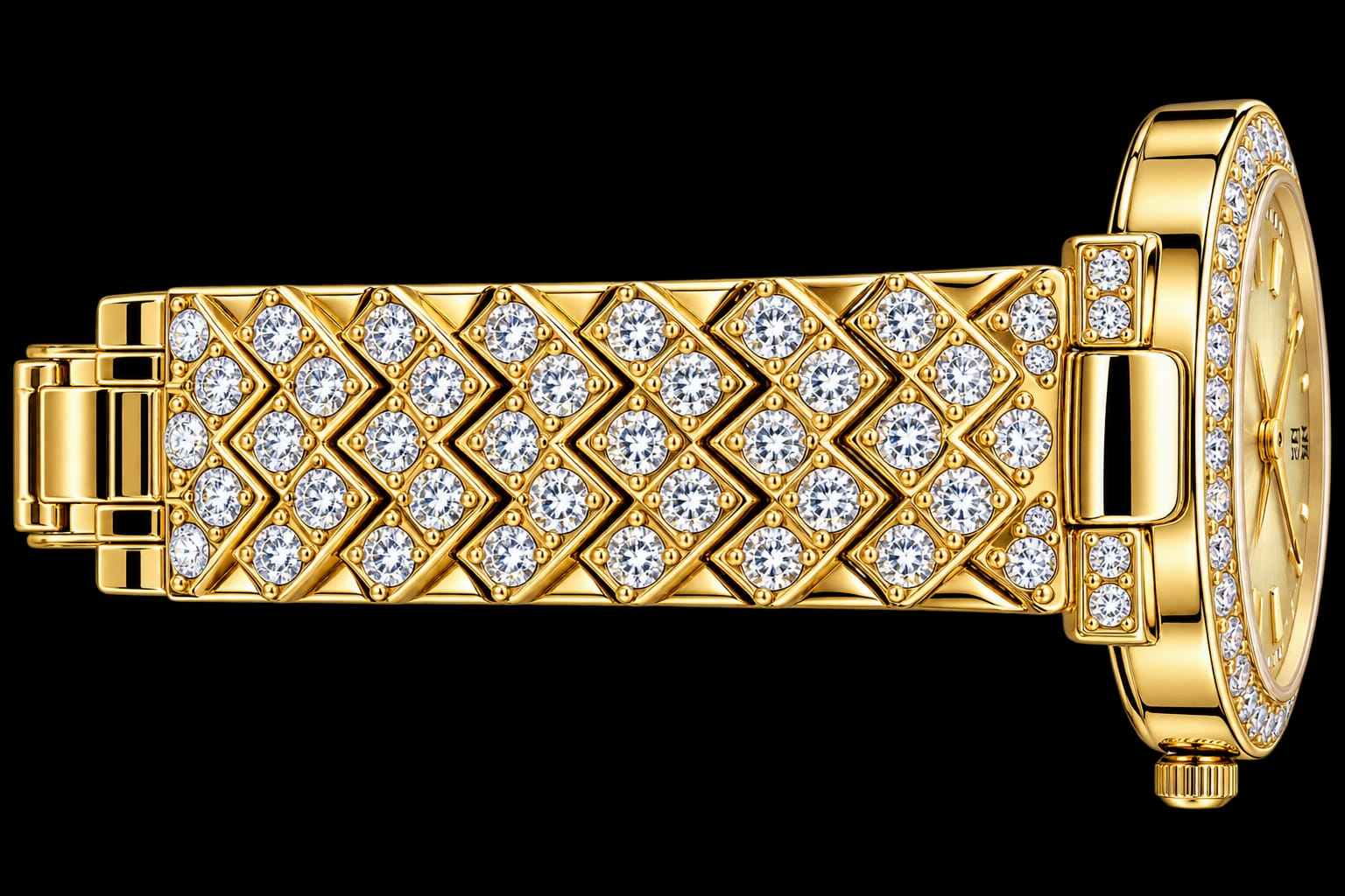 Picture of Magnetic Wrist Watch for girls and women - Watch For Women - Ladies Watch - Gold