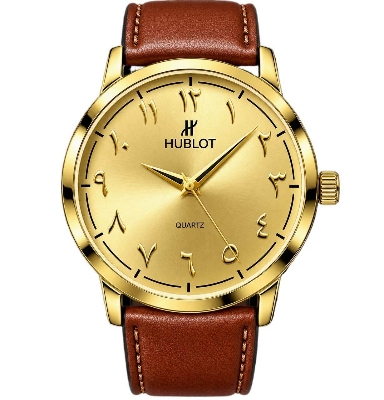Picture of Stainless Steel Quartz Watch For Men - Watch For Men - Gold