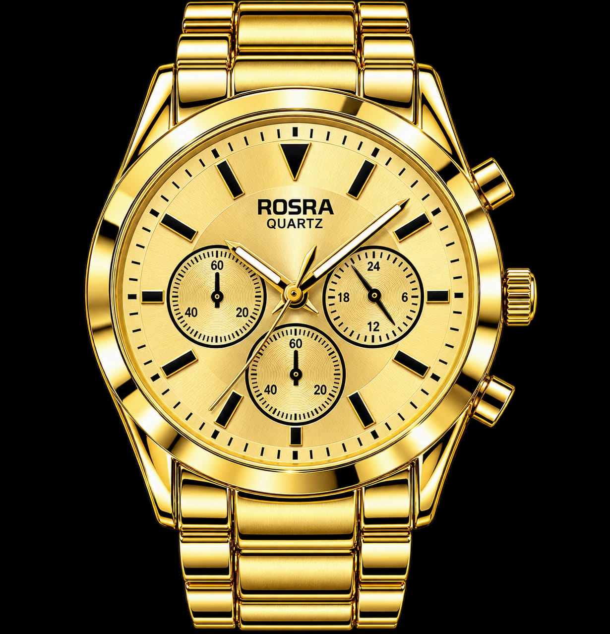 Picture of Watches for Men Stainless Steel Watch Luxury Watch - Gold