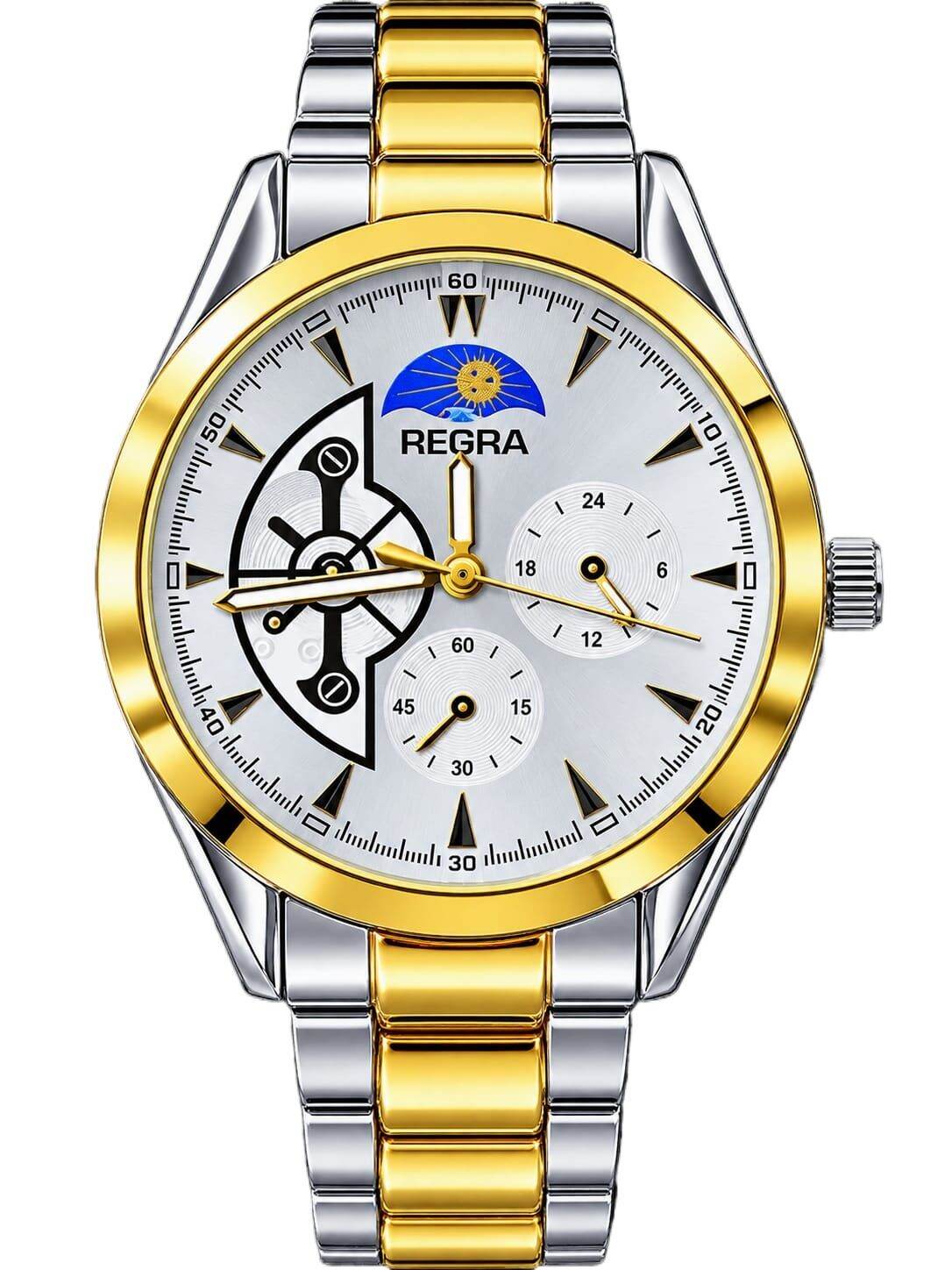Picture of Watches for Men Stainless Steel Watch Luxury Watch - White