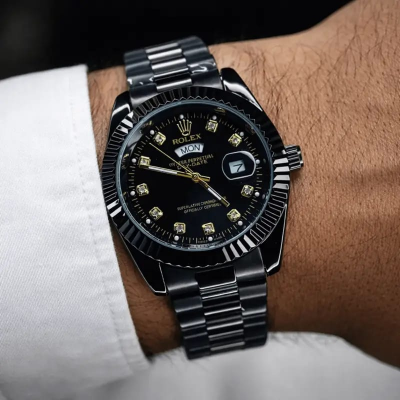 Picture of Home / Rolex Watch / Rolex Oyster Perpetual Datejust (Full Black) - Black