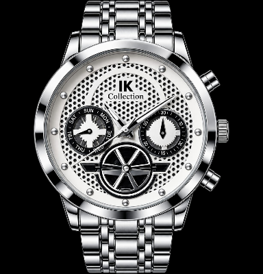Picture of Watches for Men Stainless Steel Watch Luxury Watch - White