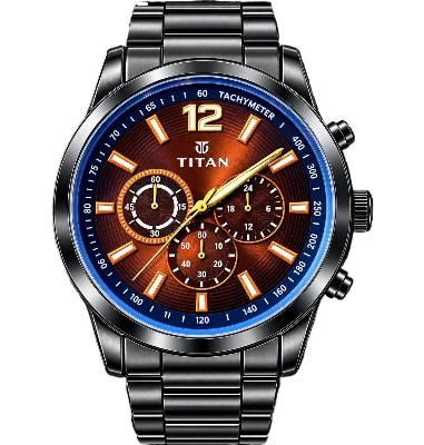 Picture of Watches for Men Stainless Steel Watch Luxury Watch - Black