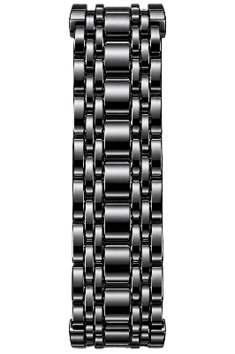 Picture of Watches for Men Stainless Steel Watch Luxury Watch - Black