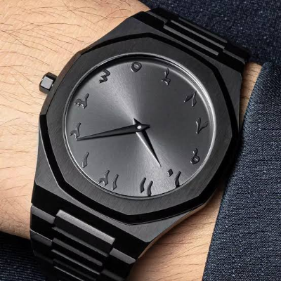 Picture of New Black Arabic aura watch - Black