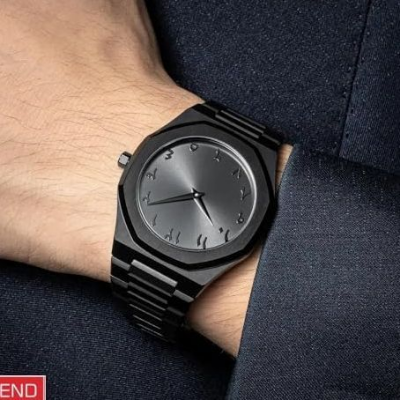 Picture of New Black Arabic aura watch - Black