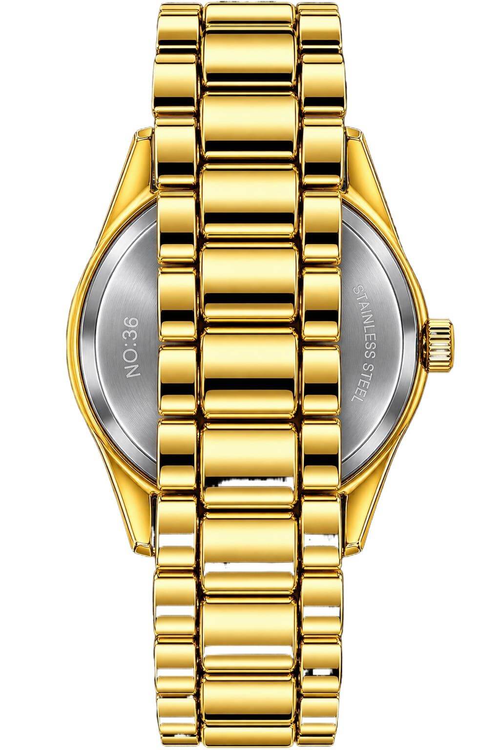 Picture of Watches for Men Stainless Steel Watch Luxury Watch - Gold
