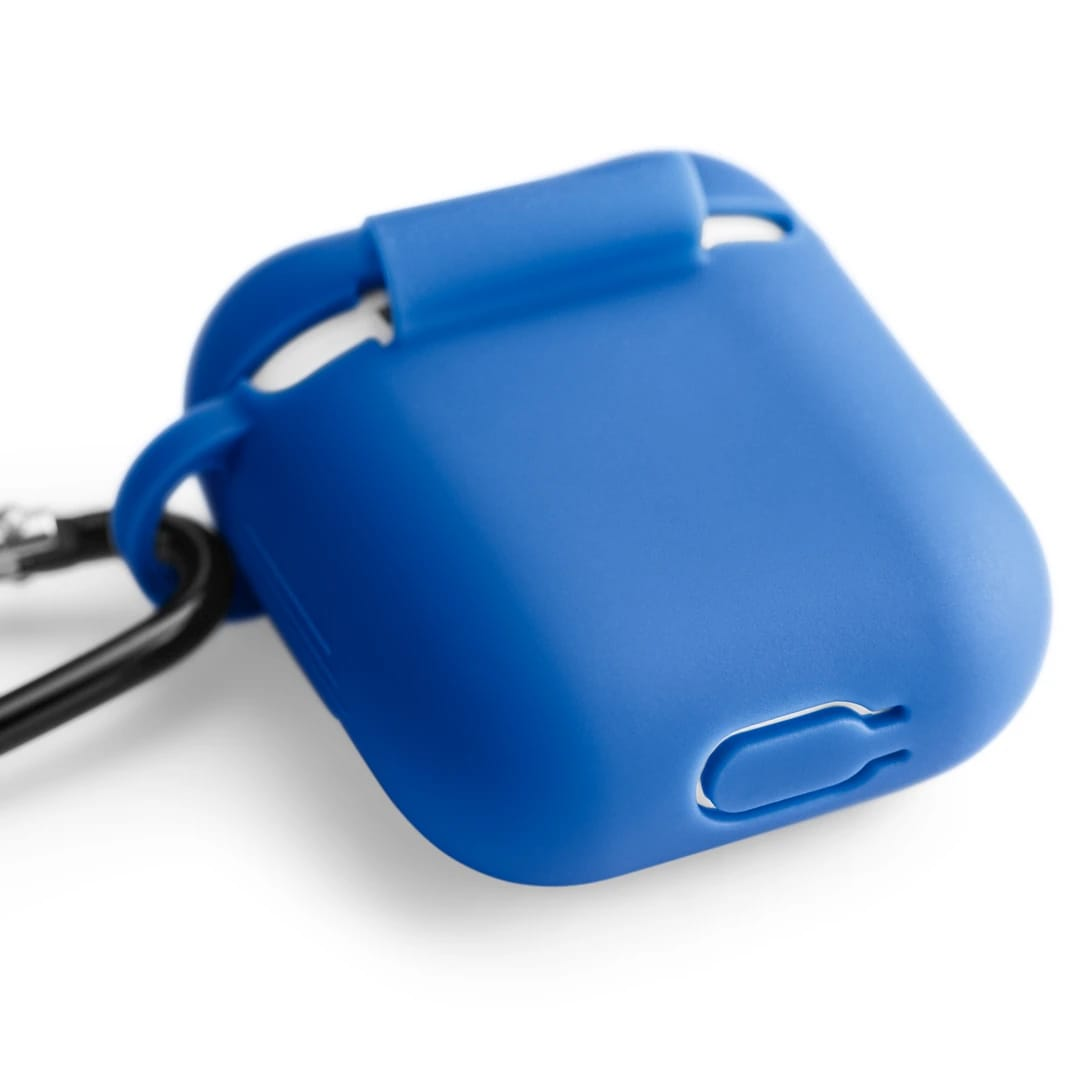Picture of Portable for Bluetooth Silicone Headphones Drop-proof Covers variety of colors Anti-lost, Tws i8 i9 i10 i11 i12 - Blue