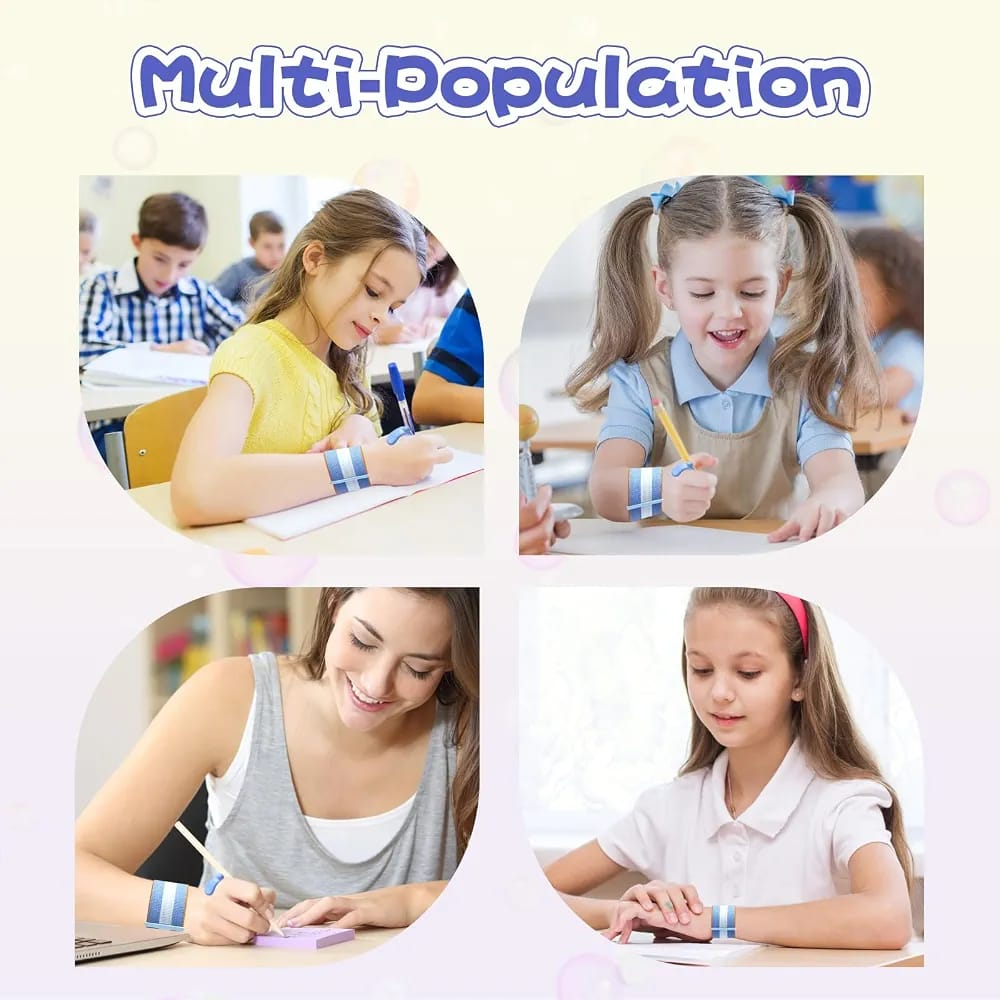 Picture of Manthan Pencil Gripper for Kids, Blue Pencil Holder for Kids, Writing Supplies, Ergonomic Pencil Holding Grip for Youngsters, Handwriting Aid Tool for School and Home Use - Multicolor