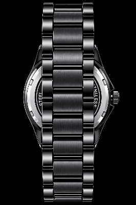 Picture of POEDAGAR 930 Men's Luxury Stainless Steel Quartz Watch – Luminous Dial with Date & Day Display - Black