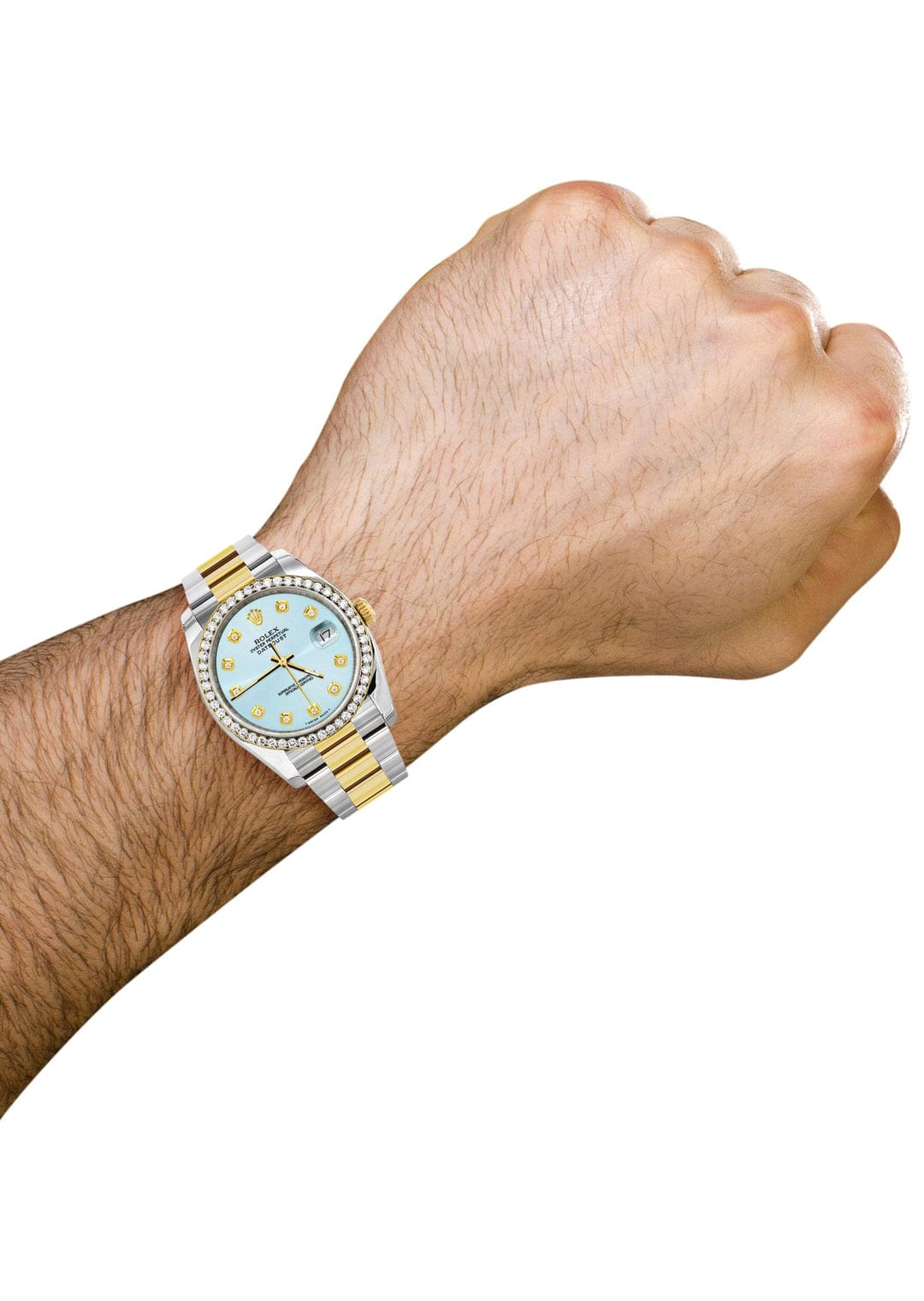Picture of Rolex Watch For Men | 36Mm | Light Blue Dial - Blue