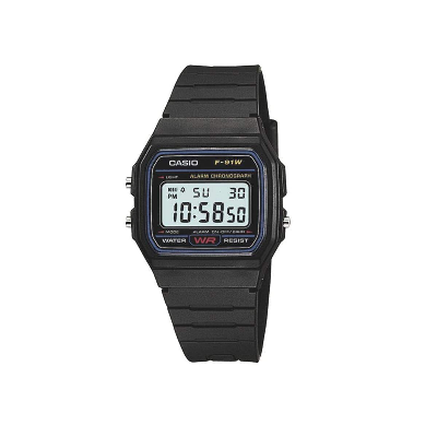 Picture of Casual Waterproof Square Rubber Belt Watch for Men's - Black