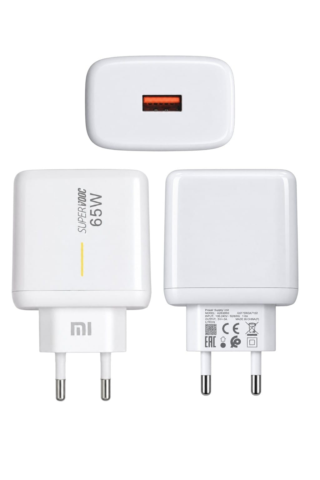 Picture of MI  65W SuperVOOC Power Adapter with Type C - White