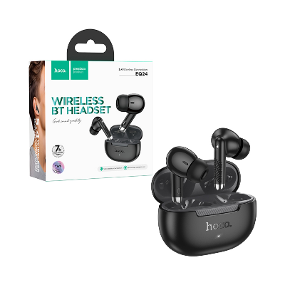 Picture of Hoco EQ24 Estrella TWS Wireless Earbuds - Bluetooth 5.4 - 7 Hours Playtime - Master-Slave Switching - Smart Touch Control - Type-C Fast Charging - High Fidelity Sound - Black