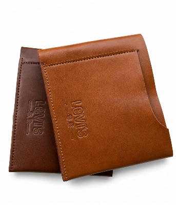 Picture of Premium 100% Genuine Cow Leather Trifold Wallet Vintage Multi-Card Slot With Coin Pocket Black Export Quality Money Bag For Men