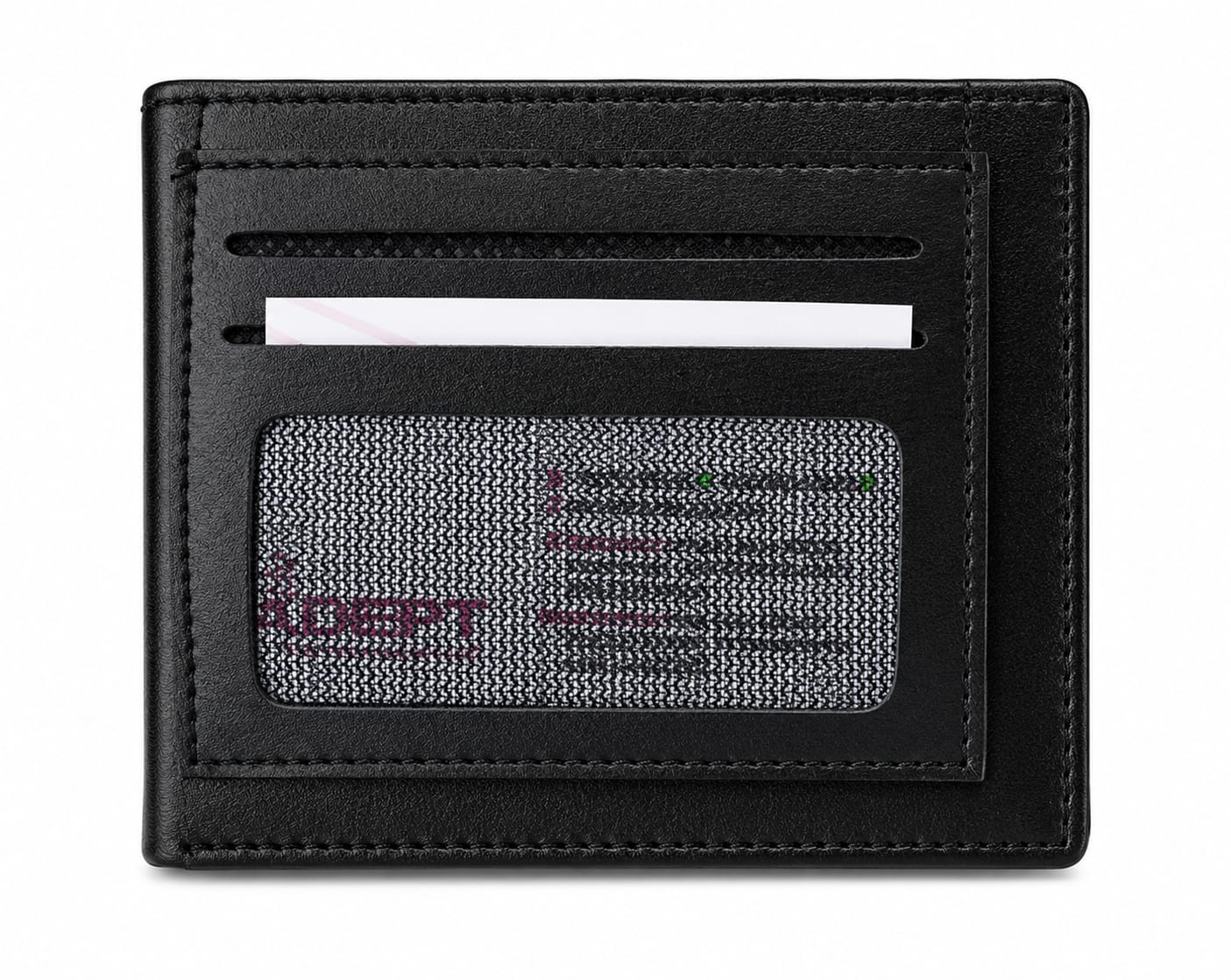 Picture of Premium 100% Genuine Cow Leather Trifold Wallet Vintage Multi-Card Slot With Coin Pocket Black Export Quality Money Bag For Men