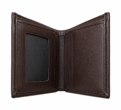 Picture of Premium 100% Genuine Cow Leather Trifold Wallet Vintage Multi-Card Slot With Coin Pocket Black Export Quality Money Bag For Men