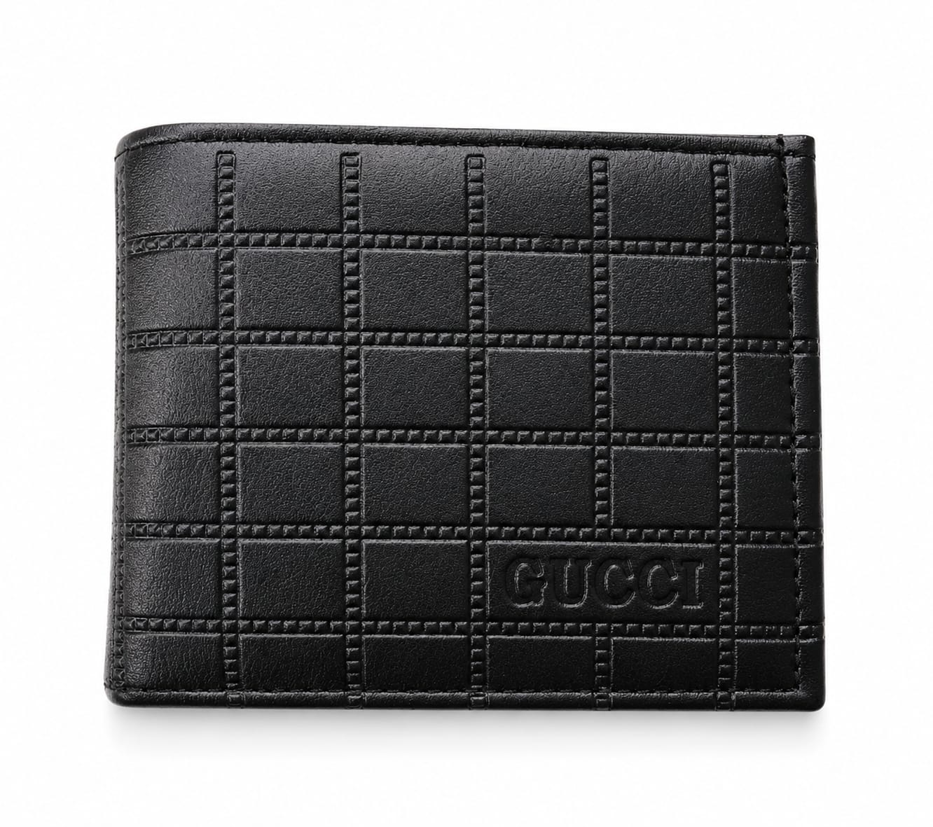 Picture of Premium 100% Genuine Cow Leather Trifold Wallet Vintage Multi-Card Slot With Coin Pocket Black Export Quality Money Bag For Men