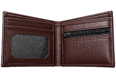 Picture of Premium 100% Genuine Cow Leather Trifold Wallet Vintage Multi-Card Slot With Coin Pocket Black Export Quality Money Bag For Men