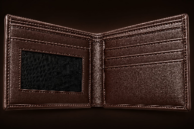 Picture of Premium 100% Genuine Cow Leather Trifold Wallet Vintage Multi-Card Slot With Coin Pocket Black Export Quality Money Bag For Men