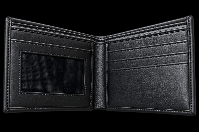 Picture of Premium 100% Genuine Cow Leather Trifold Wallet Vintage Multi-Card Slot With Coin Pocket Black Export Quality Money Bag For Men